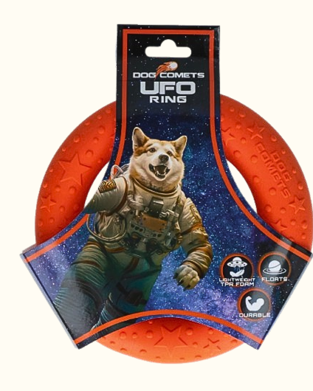 Dog Comets UFO Ring Orange