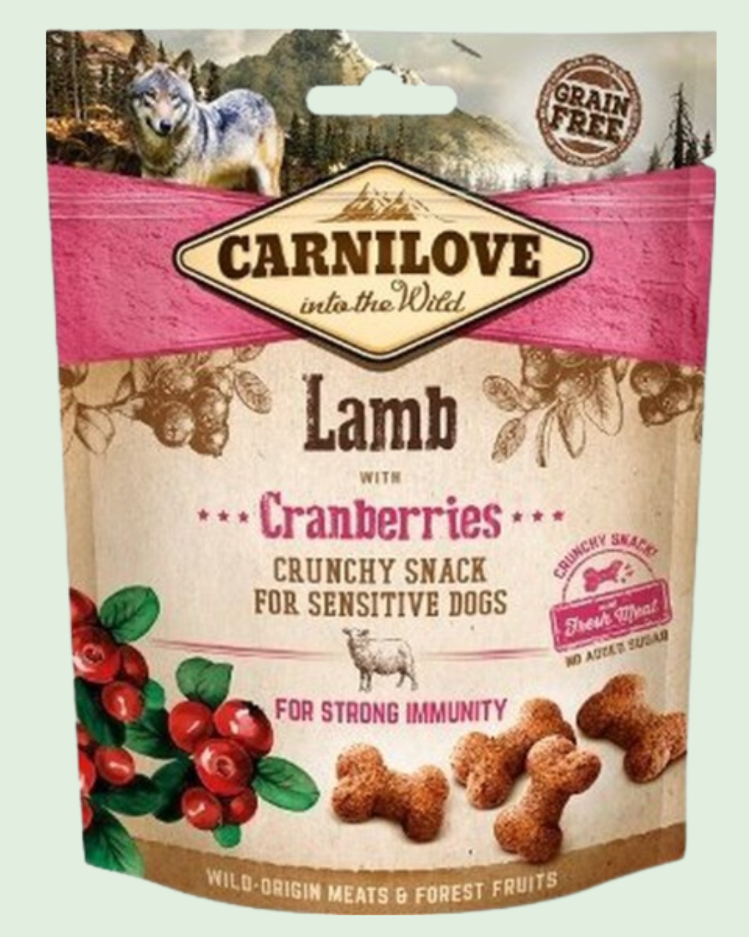 Friandises Crunchy Agneau et Cranberries