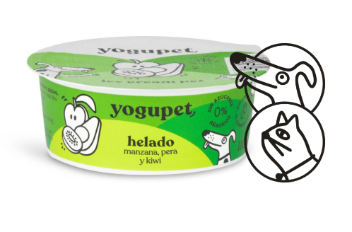 Yaourt glacé Pomme Poire Kiwi - Chien & Chat